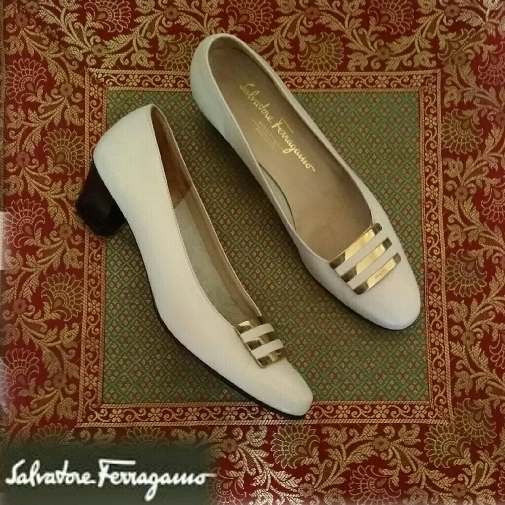Salvatore Ferragamo signature heels.